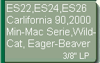 F�r ES22, ES24, ES26, Carlifornia90, 2000, Mini-Mac Serie, Wildcat, Eager-Beaver  (3/8LP)